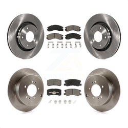 Front Rear Disc Brake Rotors And Ceramic Pads Kit For 2009 Mitsubishi Lancer Ralliart To 03 09 K8C-101095