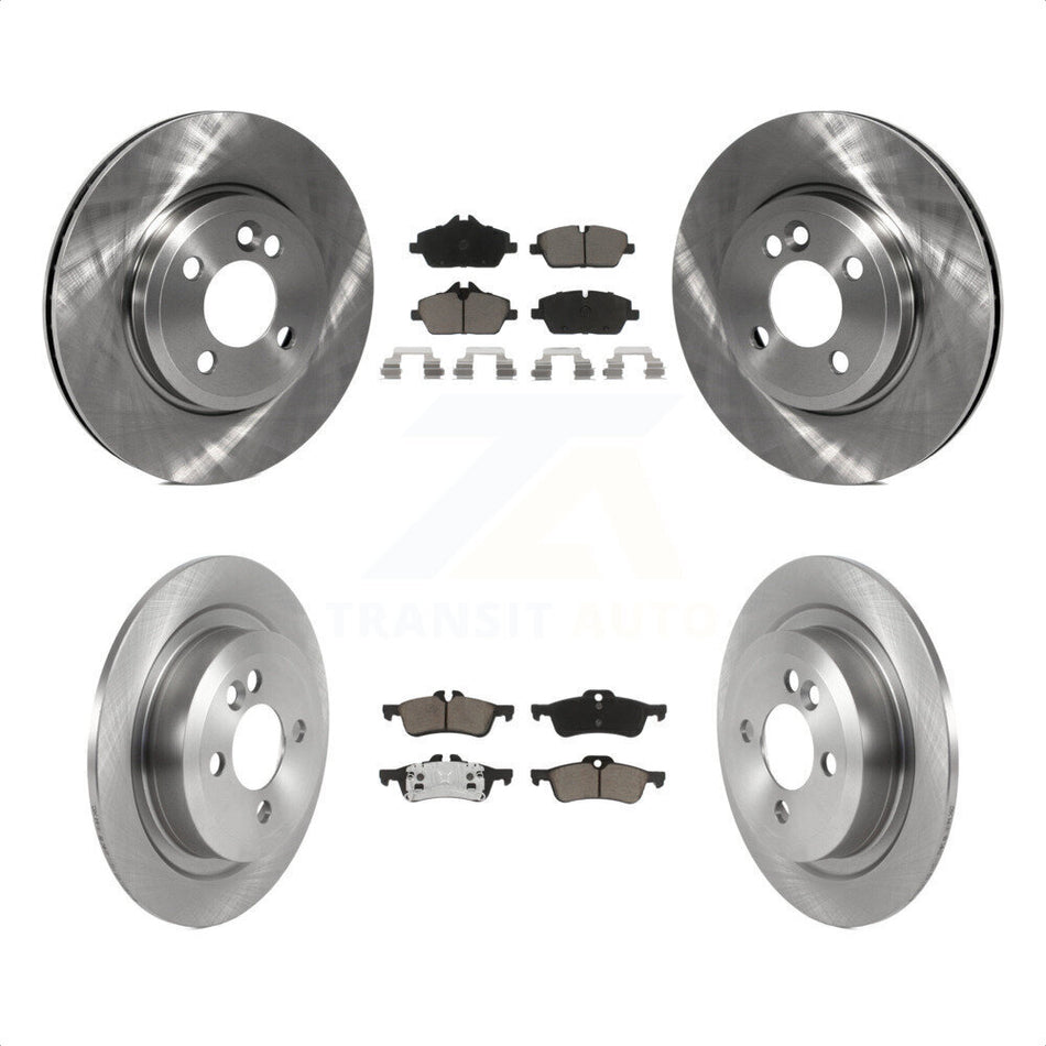 Front Rear Disc Brake Rotors And Ceramic Pads Kit For 2007-2008 Mini Cooper Convertible With 280mm Diameter Rotor K8C-101101 by Transit Auto