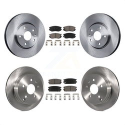 Front Rear Disc Brake Rotors And Ceramic Pads Kit For 2010-2017 Chevrolet Equinox GMC Terrain K8C-101109