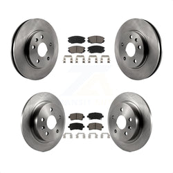 Front Rear Disc Brake Rotors And Ceramic Pads Kit For Chevrolet Malibu Limited K8C-101111