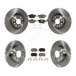 Front Rear Disc Brake Rotors And Ceramic Pads Kit For 2008-2008 Audi A3 Quattro K8C-101114