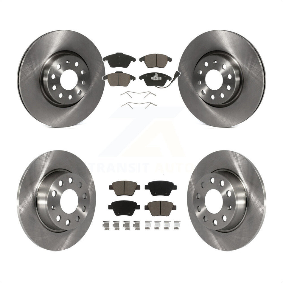 Front Rear Disc Brake Rotors And Ceramic Pads Kit For Volkswagen Beetle GTI K8C-101116 by Transit Auto