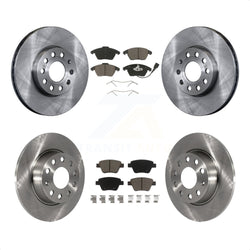 Front Rear Disc Brake Rotors And Ceramic Pads Kit For Volkswagen Beetle K8C-101127