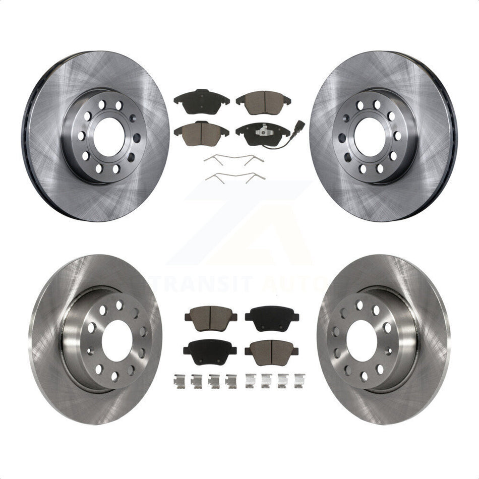 Front Rear Disc Brake Rotors And Ceramic Pads Kit For Volkswagen Beetle K8C-101127 by Transit Auto