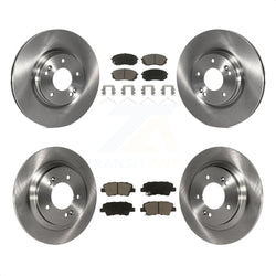 Front Rear Disc Brake Rotors And Ceramic Pads Kit For Kia Optima With Electric Parking K8C-101130
