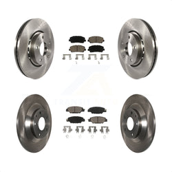 Front Rear Disc Brake Rotors And Ceramic Pads Kit For Mazda CX-5 K8C-101143