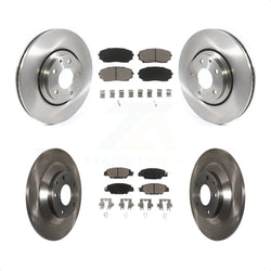 Front Rear Disc Brake Rotors And Ceramic Pads Kit For 2019-2022 Mazda CX-5 Turbocharged K8C-101144