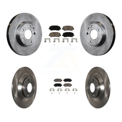 Front Rear Disc Brake Rotors And Ceramic Pads Kit For Mazda CX-5 K8C-101145