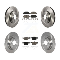 Front Rear Disc Brake Rotors And Ceramic Pads Kit For Honda Civic K8C-101156