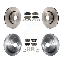 Front Rear Disc Brake Rotors And Ceramic Pads Kit For 2013-2018 Acura RDX K8C-101159