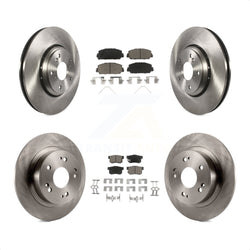 Front Rear Disc Brake Rotors And Ceramic Pads Kit For 2017-2022 Acura ILX K8C-101162