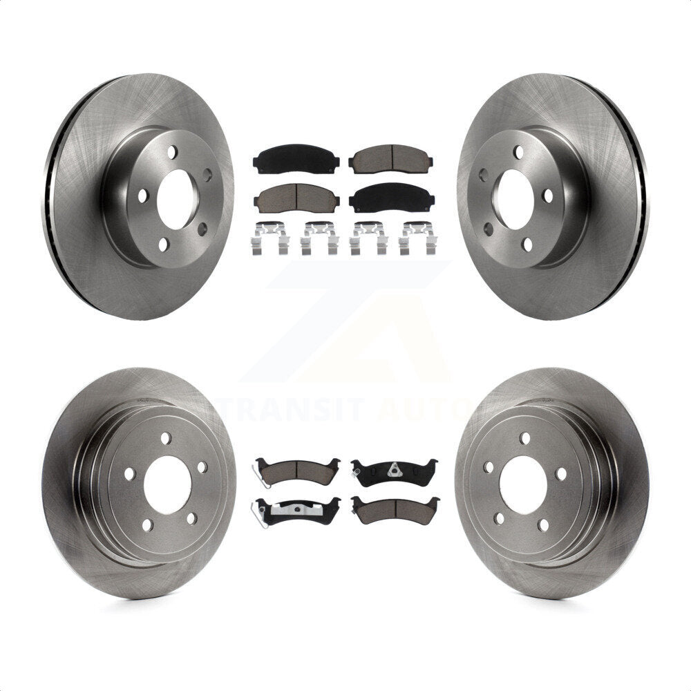 Front Rear Disc Brake Rotors And Ceramic Pads Kit For Ford Explorer Sport Trac 4WD K8C-101167 by Transit Auto