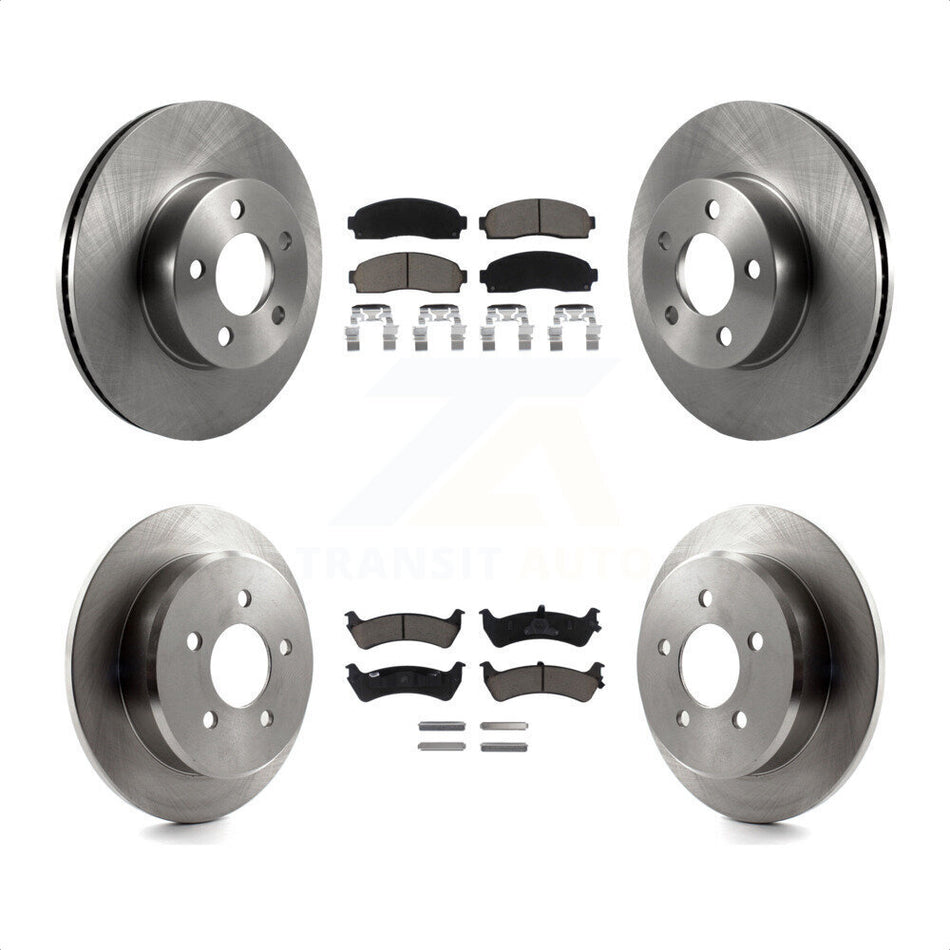 Front Rear Disc Brake Rotors And Ceramic Pads Kit For 2001 Ford Explorer Sport 4WD K8C-101170 by Transit Auto