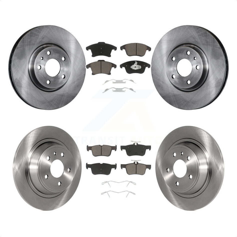 Front Rear Disc Brake Rotors And Ceramic Pads Kit For Ford Fusion Lincoln MKZ K8C-101173 by Transit Auto