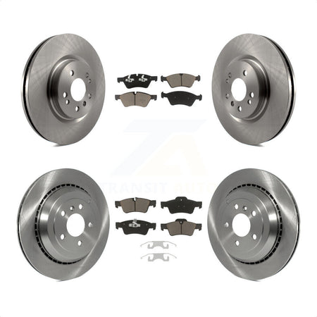 Front Rear Disc Brake Rotors And Ceramic Pads Kit For Mercedes-Benz R350 ML500 R500 R320 With Vented Rotor K8C-101177 by Transit Auto