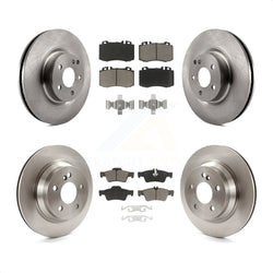 Front Rear Disc Brake Rotors And Ceramic Pads Kit For Mercedes-Benz CLS550 CLS500 E550 K8C-101180