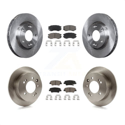 Front Rear Disc Brake Rotors And Ceramic Pads Kit For 2010 Hyundai Elantra Sedan From 03 23 10 K8C-101185