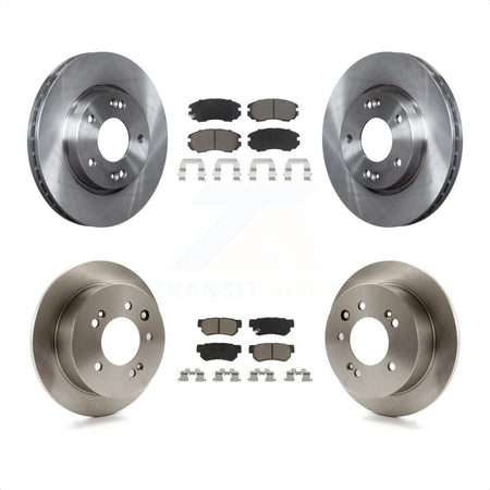 Front Rear Disc Brake Rotors And Ceramic Pads Kit For Hyundai Elantra K8C-101186 by Transit Auto