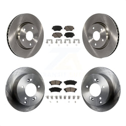 Front Rear Disc Brake Rotors And Ceramic Pads Kit For Lexus IS250 K8C-101194