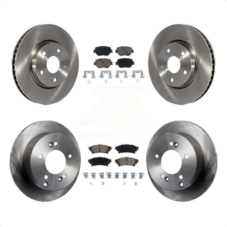 Front Rear Disc Brake Rotors And Ceramic Pads Kit For Lexus IS250 K8C-101194 by Transit Auto