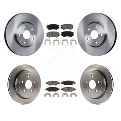 Front Rear Disc Brake Rotors And Ceramic Pads Kit For 2010-2015 Chevrolet Camaro LT LS K8C-101209