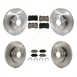 Front Rear Disc Brake Rotors And Ceramic Pads Kit For Chevrolet Camaro K8C-101214