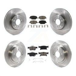 Front Rear Disc Brake Rotors And Ceramic Pads Kit For 2016-2018 Buick Envision With 315mm Diameter Rotor K8C-101216