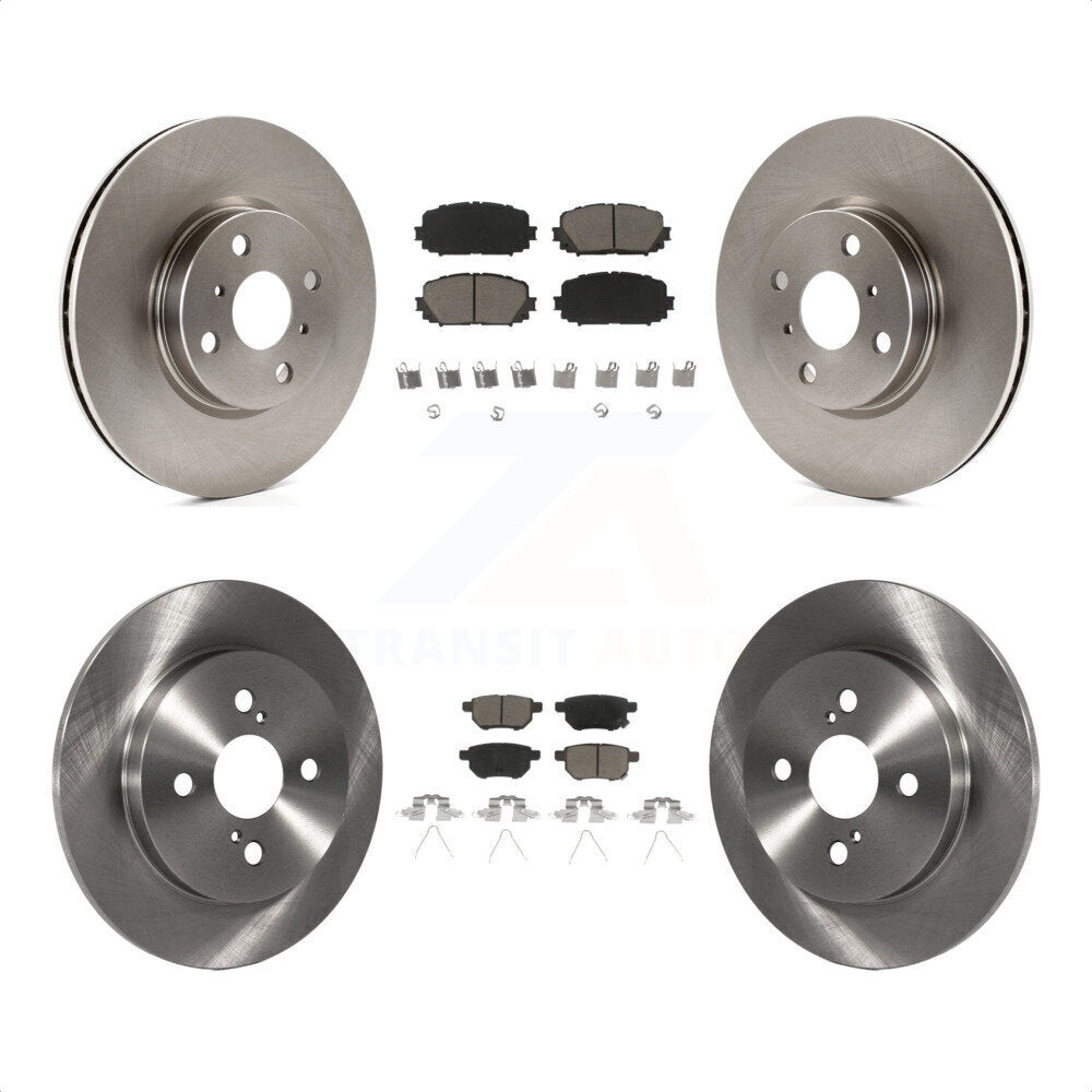 Front Rear Disc Brake Rotors And Ceramic Pads Kit For Toyota Yaris K8C-101217 by Transit Auto