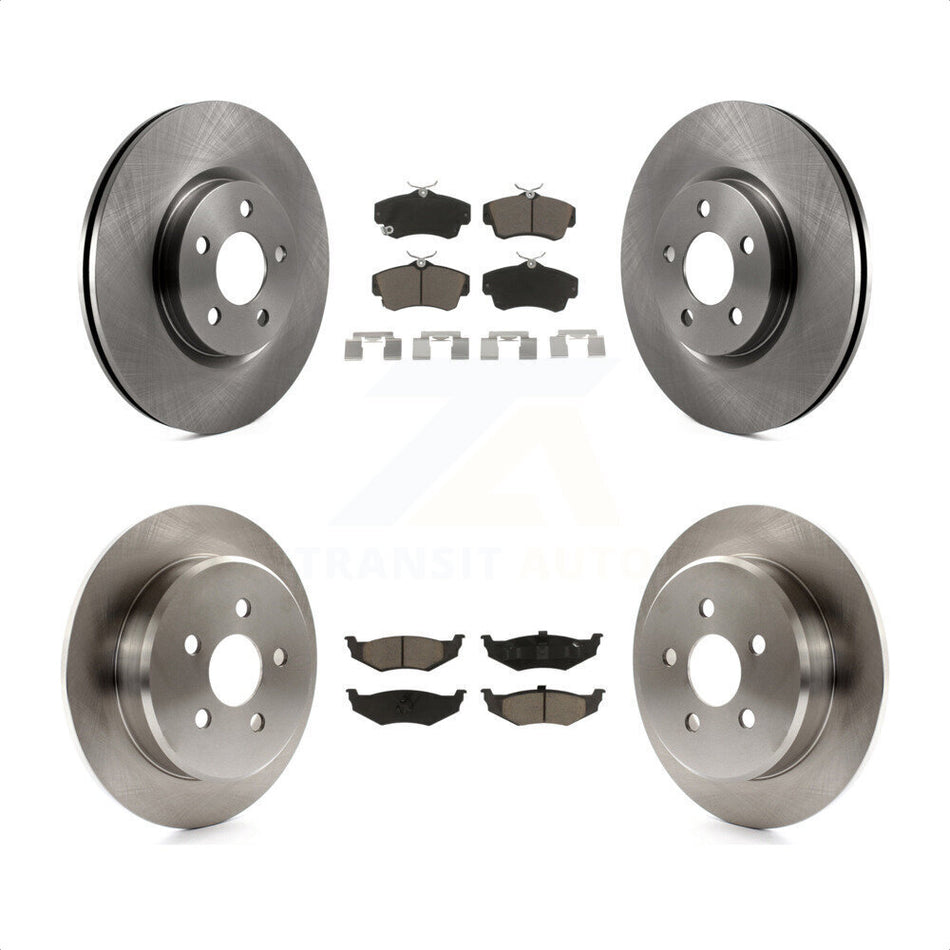 Front Rear Disc Brake Rotors And Ceramic Pads Kit For Chrysler PT Cruiser K8C-101220 by Transit Auto