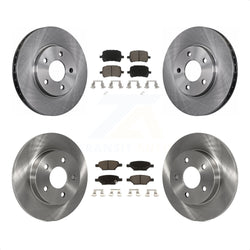 Front Rear Disc Brake Rotors And Ceramic Pads Kit For Chevrolet Malibu Pontiac G6 With 276mm Diameter Rotor K8C-101241