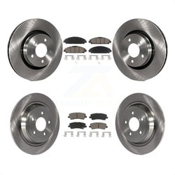 Front Rear Disc Brake Rotors And Ceramic Pads Kit For Ford Mustang K8C-101246