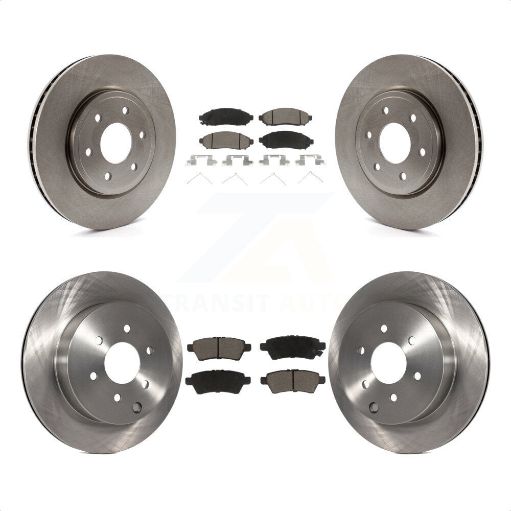 Front Rear Disc Brake Rotors And Ceramic Pads Kit For Nissan Pathfinder K8C-101250 by Transit Auto