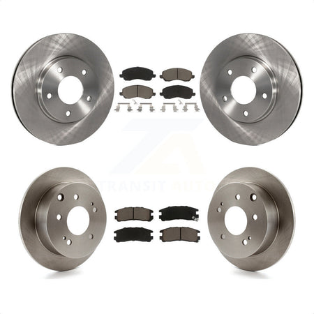 Front Rear Disc Brake Rotors And Ceramic Pads Kit For 2004-2006 Mitsubishi Galant 2.4L K8C-101260 by Transit Auto