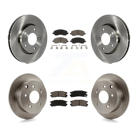 Front Rear Disc Brake Rotors And Ceramic Pads Kit For Mitsubishi Galant K8C-101261 by Transit Auto