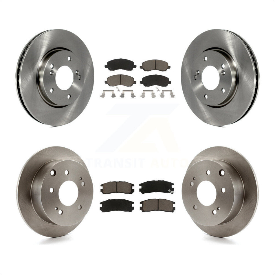 Front Rear Disc Brake Rotors And Ceramic Pads Kit For Mitsubishi Galant K8C-101261 by Transit Auto