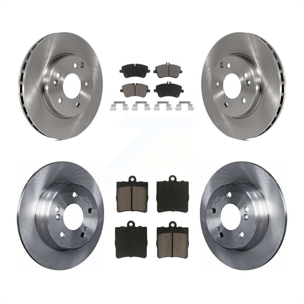 Front Rear Disc Brake Rotors And Ceramic Pads Kit For Mercedes-Benz C230 C240 K8C-101265 by Transit Auto