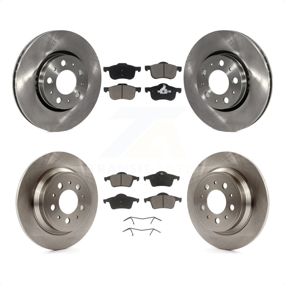 Front Rear Disc Brake Rotors And Ceramic Pads Kit For Volvo S60 V70 XC70 S80 K8C-101271 by Transit Auto