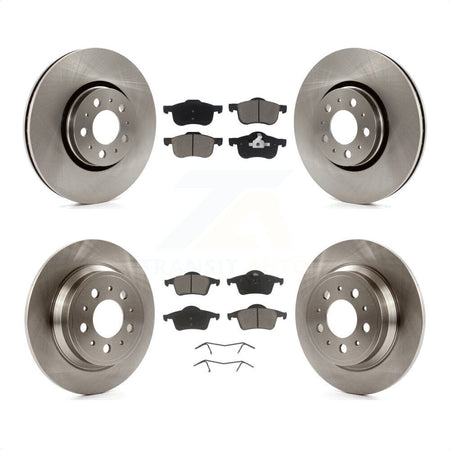 Front Rear Disc Brake Rotors And Ceramic Pads Kit For 2008 Volvo S60 With 316mm Diameter Rotor K8C-101273 by Transit Auto