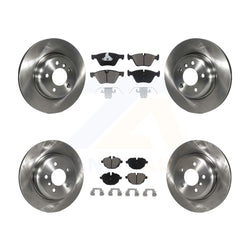 Front Rear Disc Brake Rotors And Ceramic Pads Kit For BMW 528i xDrive Without Performance Brakes With 330mm Diameter Rotor K8C-101279