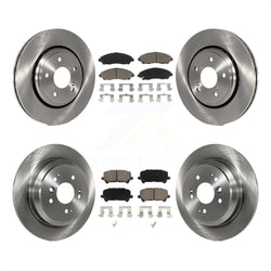 Front Rear Disc Brake Rotors And Ceramic Pads Kit For Honda Pilot Ridgeline K8C-101283