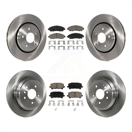 Front Rear Disc Brake Rotors And Ceramic Pads Kit For Honda Pilot Ridgeline K8C-101283 by Transit Auto