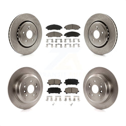 Front Rear Disc Brake Rotors And Ceramic Pads Kit For 2014-2016 Acura MDX K8C-101284