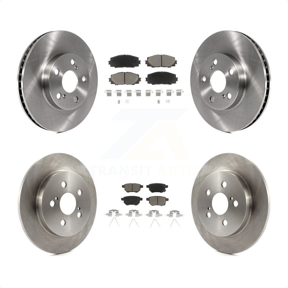 Front Rear Disc Brake Rotors And Ceramic Pads Kit For Toyota Prius Lexus CT200h Plug-In K8C-101286 by Transit Auto