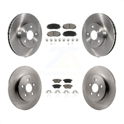 Front Rear Disc Brake Rotors And Ceramic Pads Kit For Lexus CT200h K8C-101287