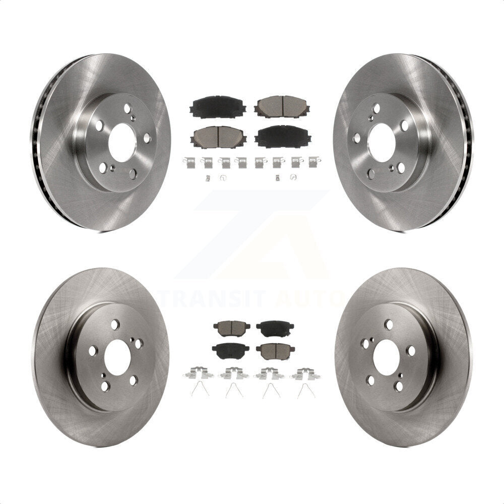 Front Rear Disc Brake Rotors And Ceramic Pads Kit For Lexus CT200h K8C-101287 by Transit Auto