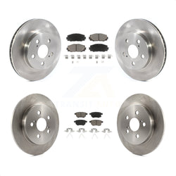 Front Rear Disc Brake Rotors And Ceramic Pads Kit For Toyota Corolla Prius Prime K8C-101288