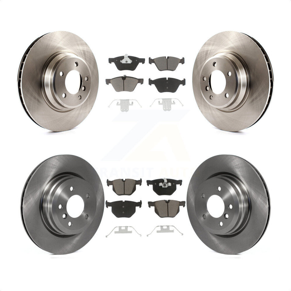 Front Rear Disc Brake Rotors And Ceramic Pads Kit For 2007 BMW 335xi K8C-101296 by Transit Auto