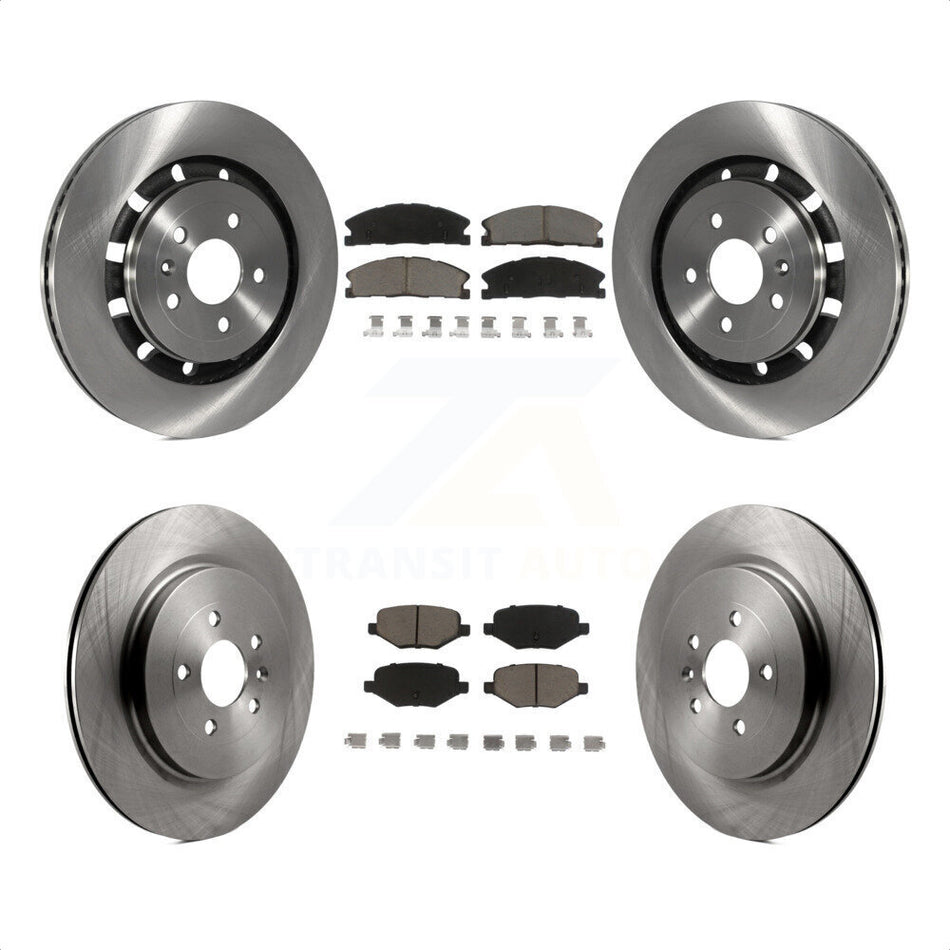 Front Rear Disc Brake Rotors And Ceramic Pads Kit For Ford Explorer Police Interceptor Utility Lincoln MKS Flex Taurus MKT K8C-101302 by Transit Auto