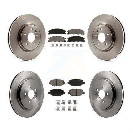 Front Rear Disc Brake Rotors And Ceramic Pads Kit For 2013 Ford Explorer Sport With Heavy Duty Brakes K8C-101303 by Transit Auto