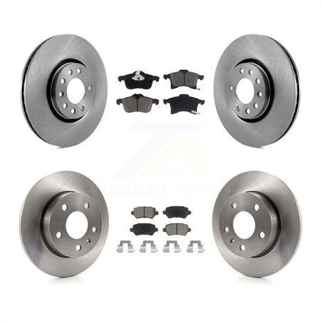 Front Rear Disc Brake Rotors And Ceramic Pads Kit For 2008-2009 Saturn Astra K8C-101307 by Transit Auto